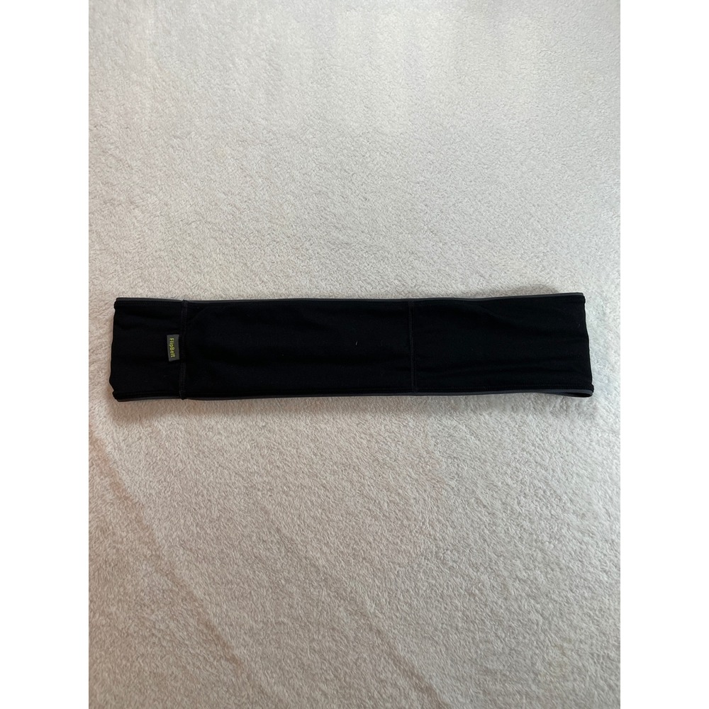 FlipBelt Classic Running Belt Black Elastic Waist Pouch Fitness Travel Large